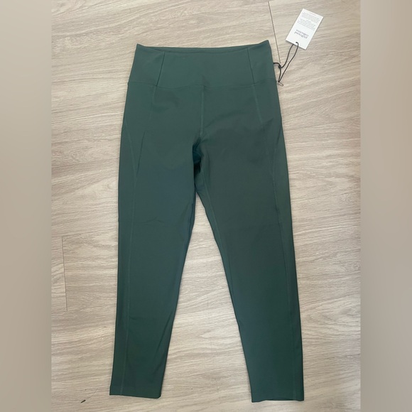 Girlfriend collective dark green high waisted leggings - Picture 6 of 6